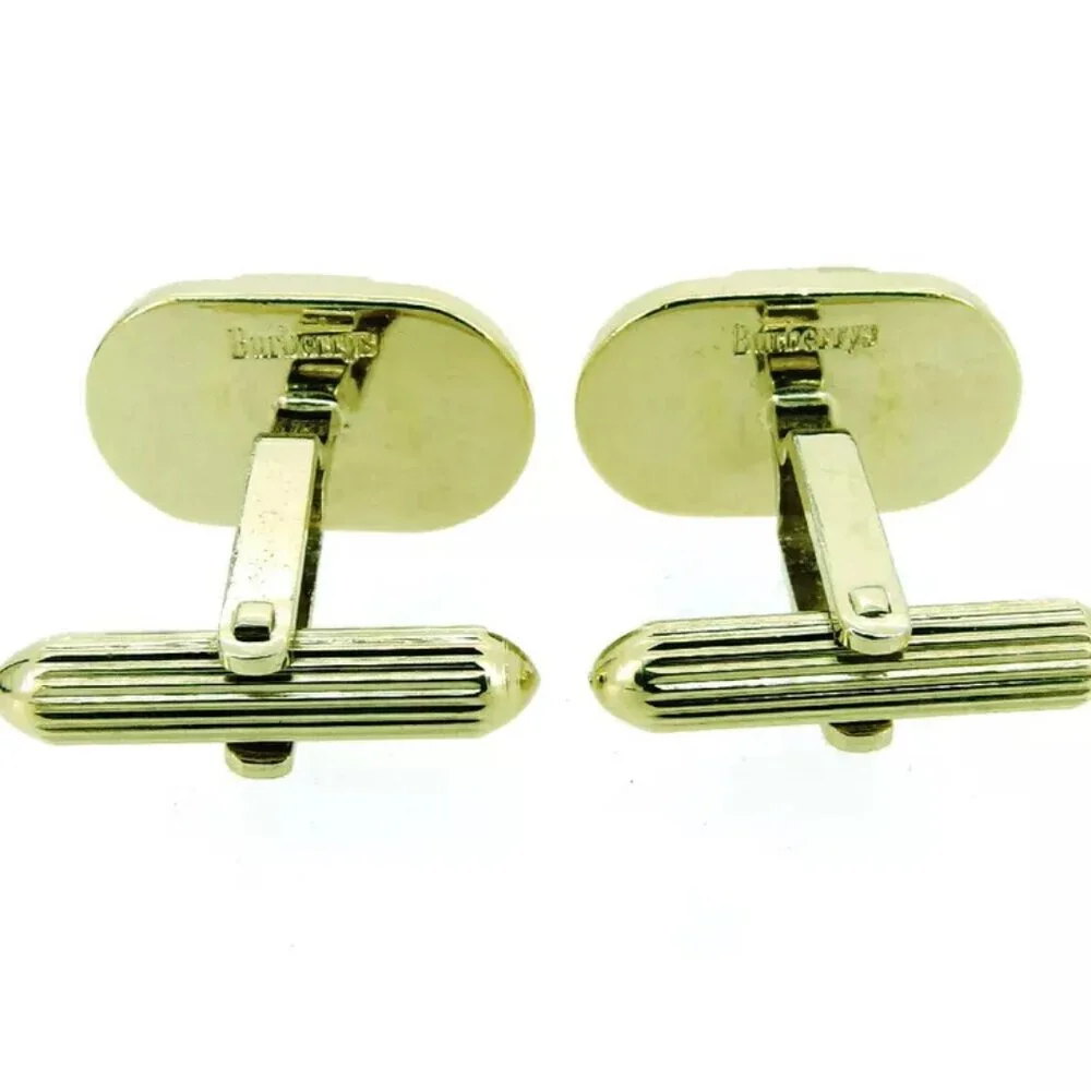 BURBERRY Cuffs Horse Mark Gold Gold Bracket Authentic USED T20237